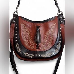 NWOT Patricia Nash Montana Collection Camille Bag Western Leather